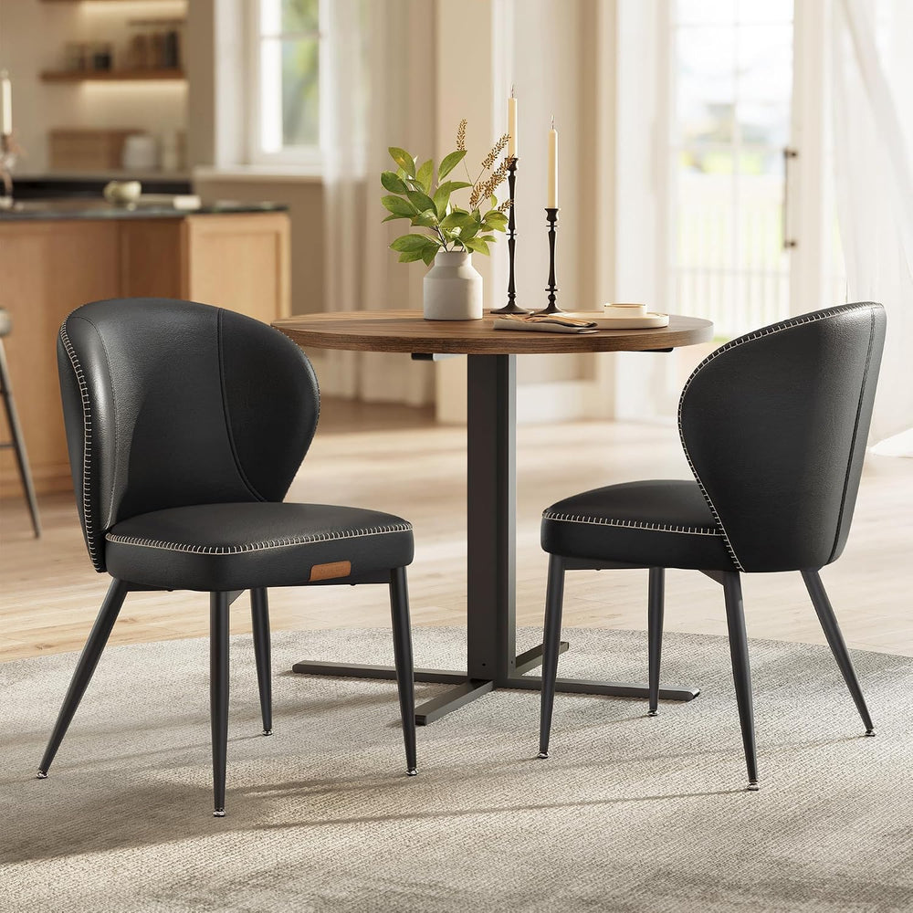 VASAGLE Dining Chairs Set of 2, Upholstered Kitchen Chairs