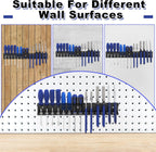 Screwdriver Organizer Wall Mount, Screw Driver Holder,Metal Plier Rack Utility Tool Rack Organizers and Storage Rack for Garage Workshop Workbench Tool Chest Cart (1 PCS)
