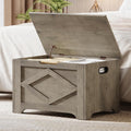 GAOMON Storage Chest, Wooden Storage Bench, Modern Style Lift-Top Shoes Bench with Safety Hinge for Entryway, Bedroom, Living Room, Supports 300 Lb and Easy Assembly