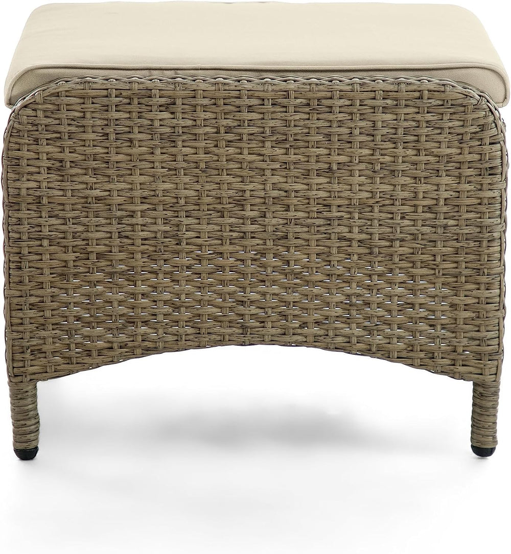 Greemotion Garda 2-Piece Outdoor Patio Aluminum Polyrattan Wicker Outdoor Ott...