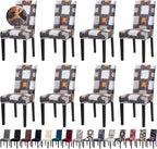 Chair Covers,Stretch Kitchen Chair Covers/Dining Chair Covers for Dining Room 8 Pack, Removable Washable Dining Chair Slipcovers for Home, Hotel, Banquet
