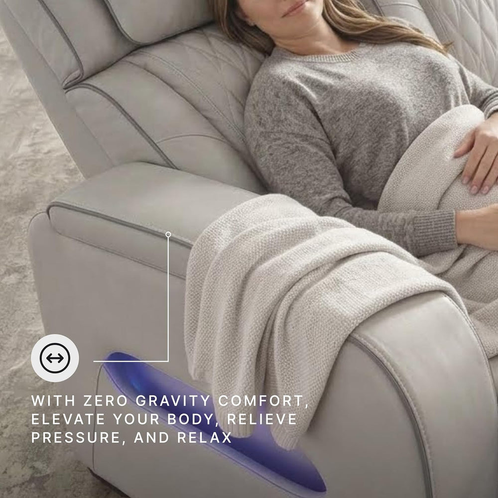 Signature Design by Ashley 3-Seat Power Reclining Sofa, Heat, Massage, Gray |...