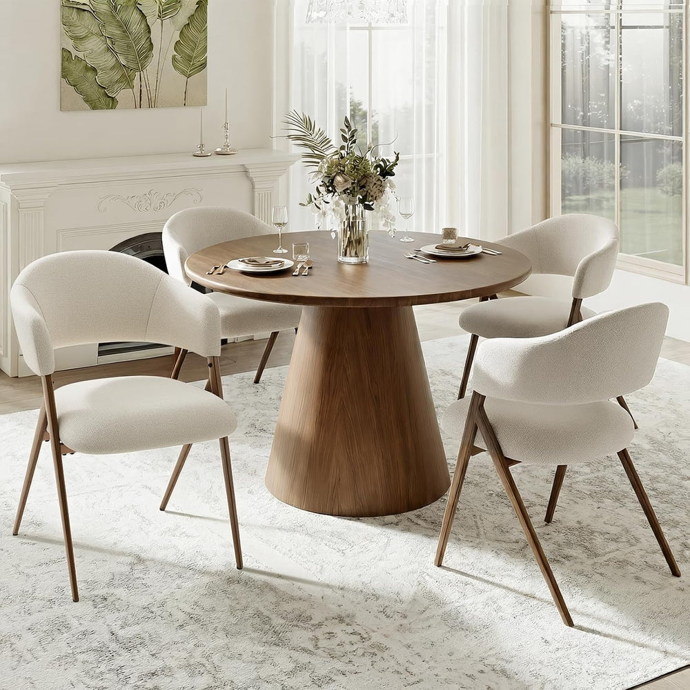 COLAMY Dining Chairs Set of 4, Mid Century Modern Dining Room Kitchen Dinner ...
