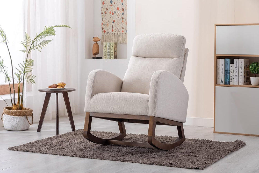 Rocking Chair,Nursing Chairs with Foot Rest for Mom, Rocker Glider Chair with...
