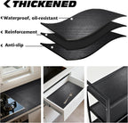 Professional Grade Tool Box Liner, Tool Box Drawer Liner 16 Ft X 16" | Black Toolbox Liner,PVC Toolbox Drawer Liners, Shelf Liner Non Slip Mat, Thick Foam Cabinet Liner