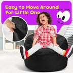 Hobestluk Bean Bag Chairs 2.5FT Bean Bag Chair with Memory Foam Filled & Machine Washable Cover,Beanbag Chair, Small Bean Bag Chairs for Playroom, Living Room, Bedroom