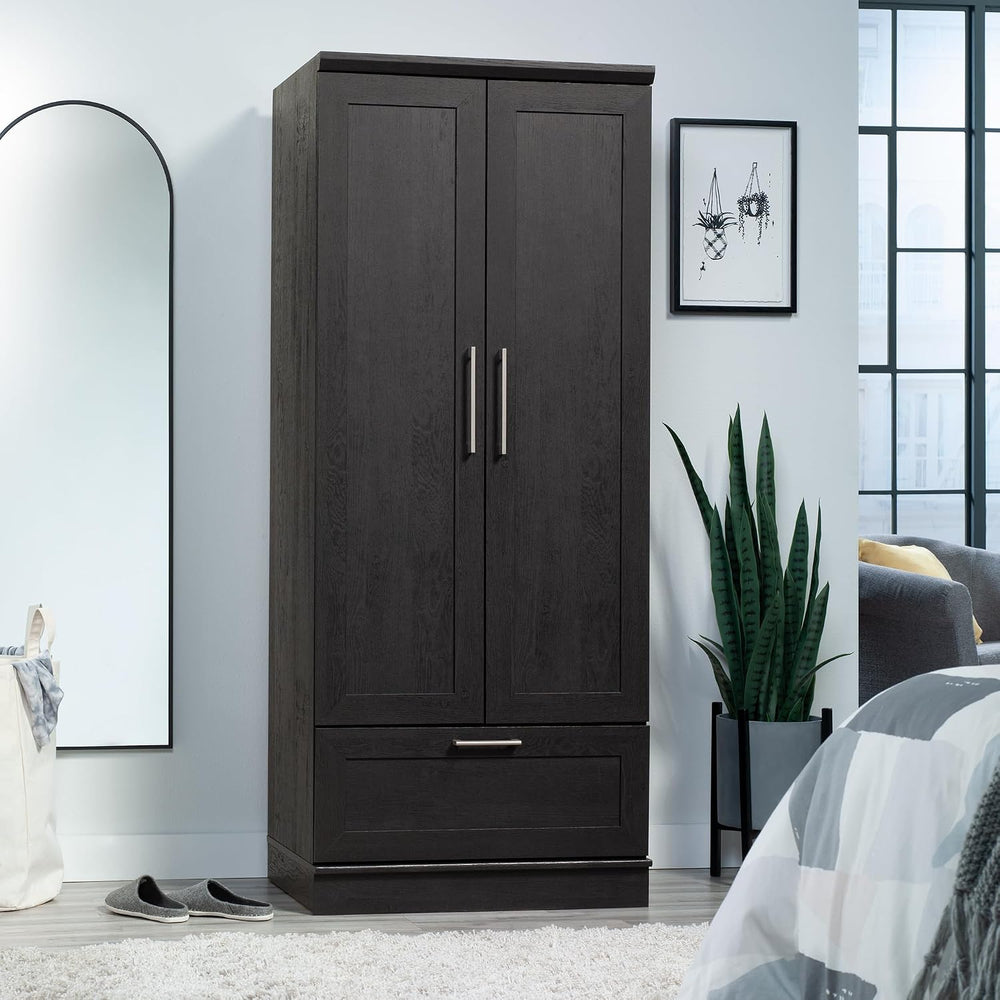 Sauder HomePlus Storage Armoire, Raven Oak Finish