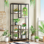 Tribesigns 6-Tier Tall Bookshelf Set of 2, Industrial 8-Shelf Open Bookcase Storage Display Book Shelves for Living Room, Home Office