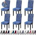 Chair Covers, Dining Room Chair Covers, Stretch Kitchen Chair Covers Set of 6, Removable Washable Dining Chair Slipcovers for Home, Hotel, Banquet