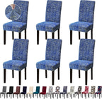 Chair Covers, Dining Room Chair Covers, Stretch Kitchen Chair Covers Set of 6, Removable Washable Dining Chair Slipcovers for Home, Hotel, Banquet