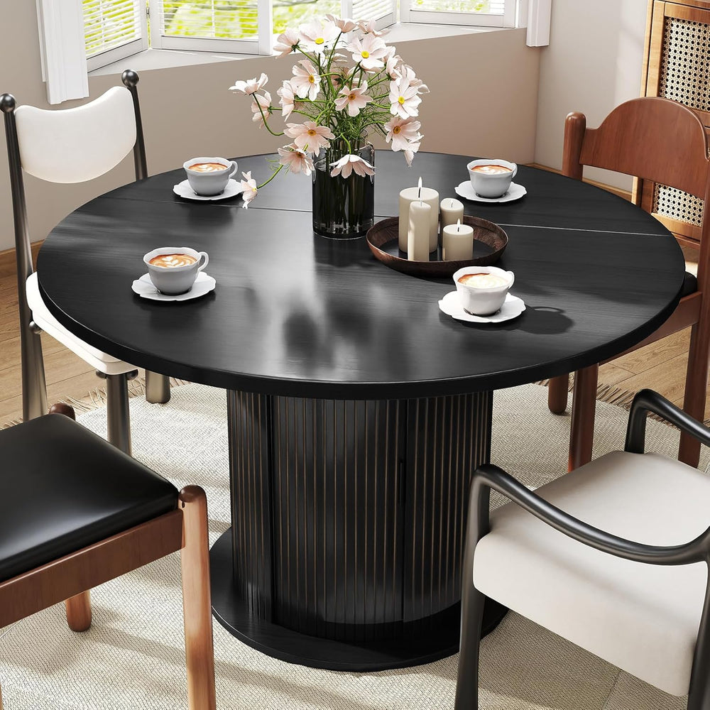 SoarFlash Kitchen Table and Chairs for 4, 47" Dining Table Set for 4 wit...