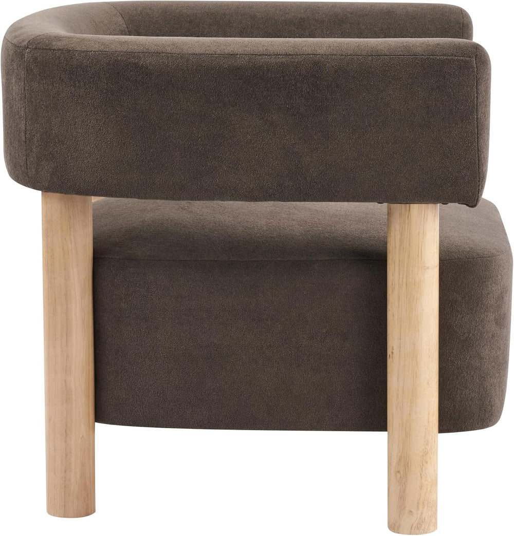 Christopher Knight Home Carly Low Profile Accent Chair, Boucle Upholstered Ba...