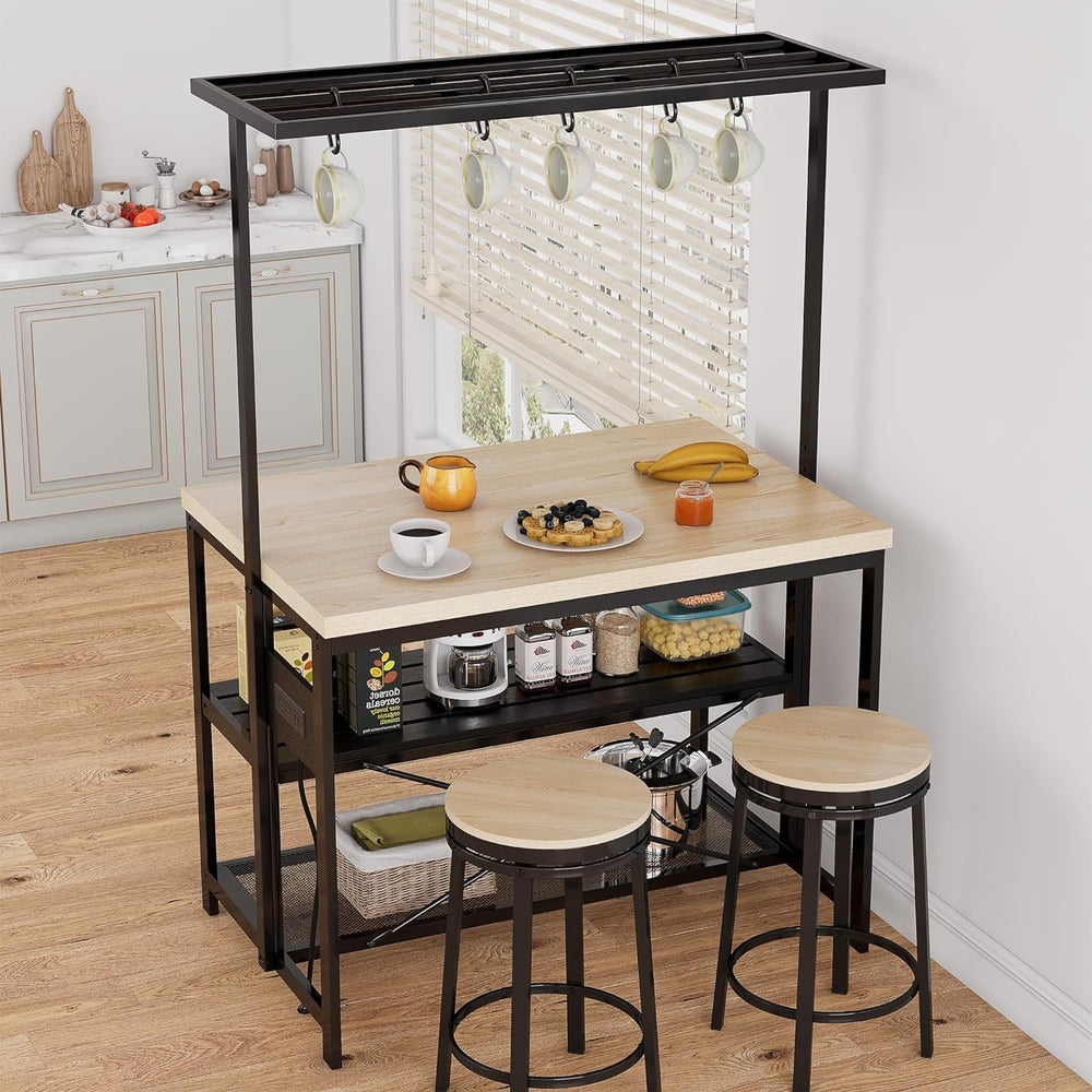 GarveeHome 47 in Versatile Kitchen Island with Storage – Durable Wood & S...