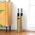 Concepts 21 inch Heavy Duty Metal Umbrella Stand - Durable Storage Holder for Umbrellas - Indoor and Outdoor Use - Stylish and Modern Organizer for Entryways. (Gold Lace)