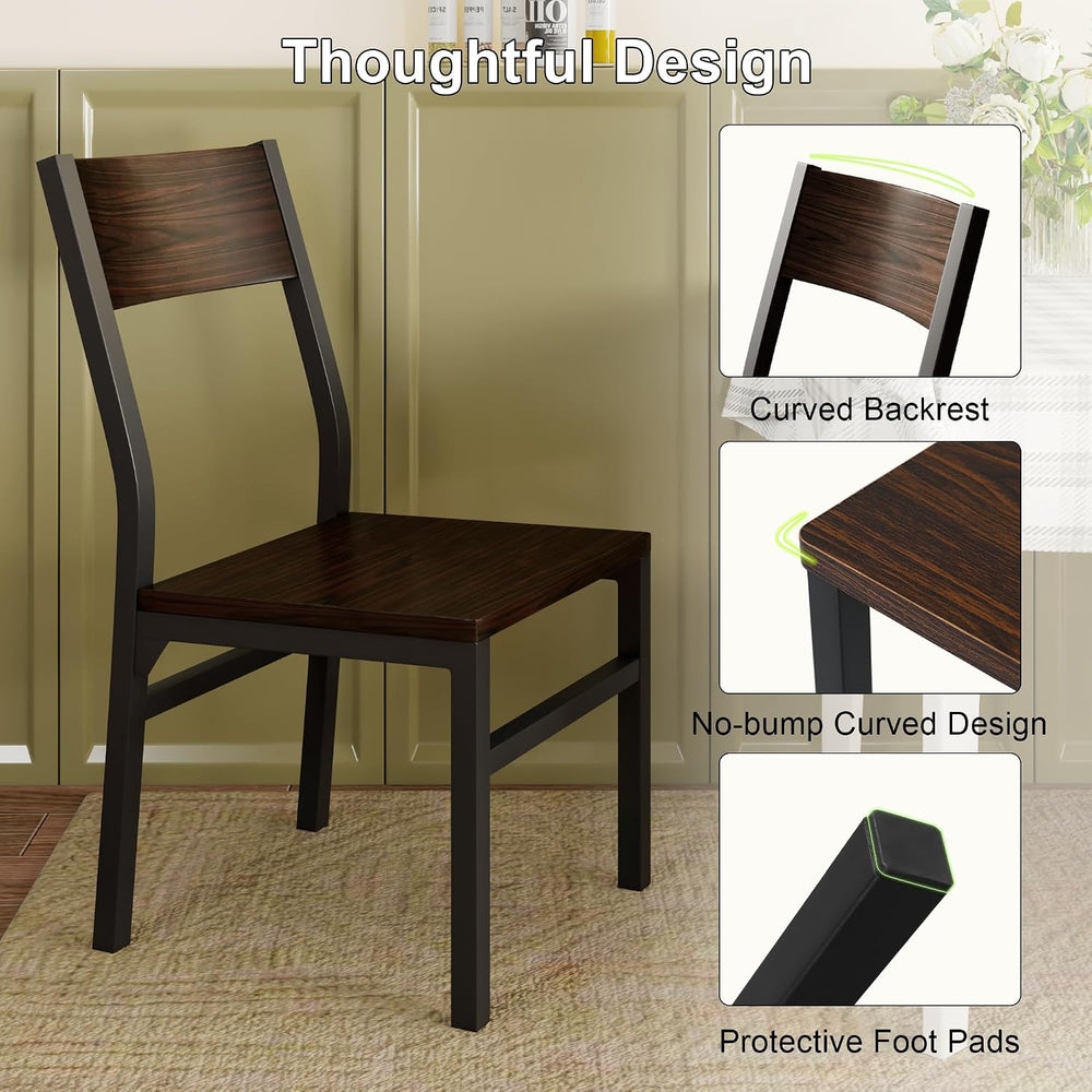 Feonase Dining Chairs Set of 6, Modern Kitchen Chairs with Ergonomic Backrest...