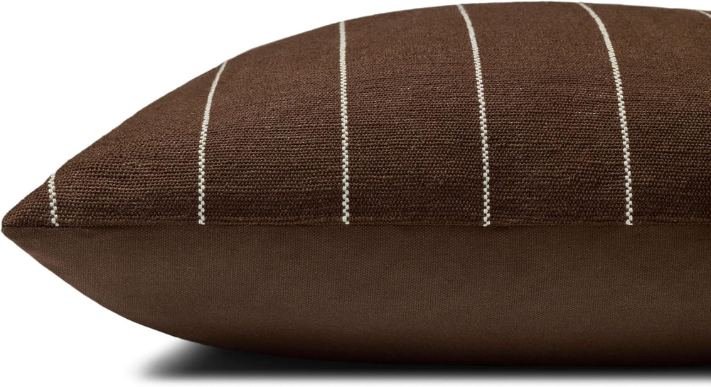 Loloi Amber Lewis Keisha Chocolate/Natural 18'' x 18'' Cover ...