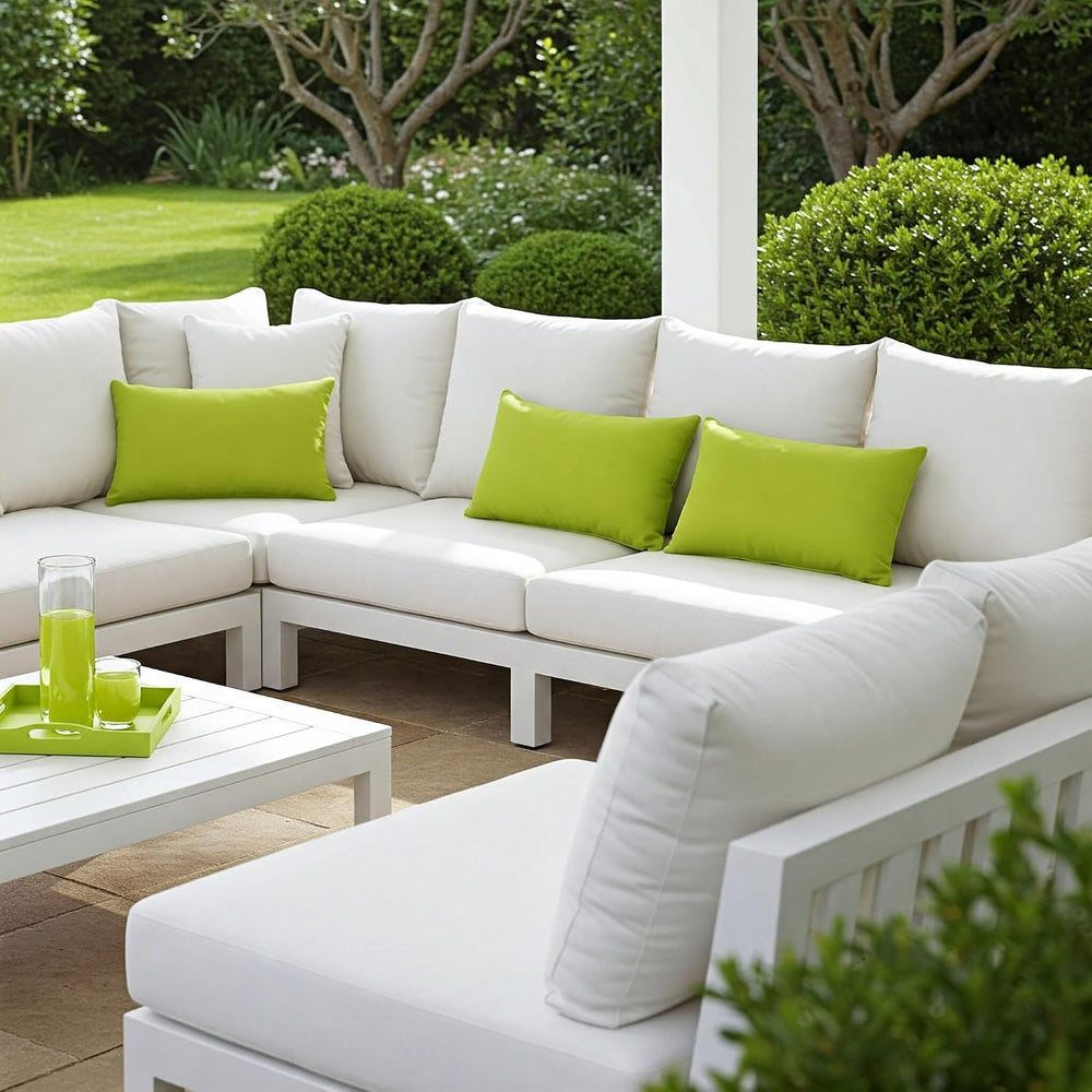 RSH DECOR: Sunbrella Lumbar Throw Pillows Set of 4 | 20" x 12" | Wa...