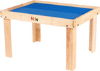 NILO Kids Activity Table Set with 2 Compatible with/Replacement for Detachable Double-Sided Baseplates/Boards/Mats Lego Duplo (N34 Play Table Without Holes, 24x32x20 and 2X Blue Base Plates 12x32)