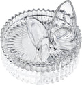 4 Inch Crystal Butterfly Ring Holder Dish Jewelry Tray Wedding Decor | Crystal Glass Butterfly Ring Holder for Rings Earrings Jewelry Engagement Wedding Gift for Women Mother Wife Bride Bridesmaid