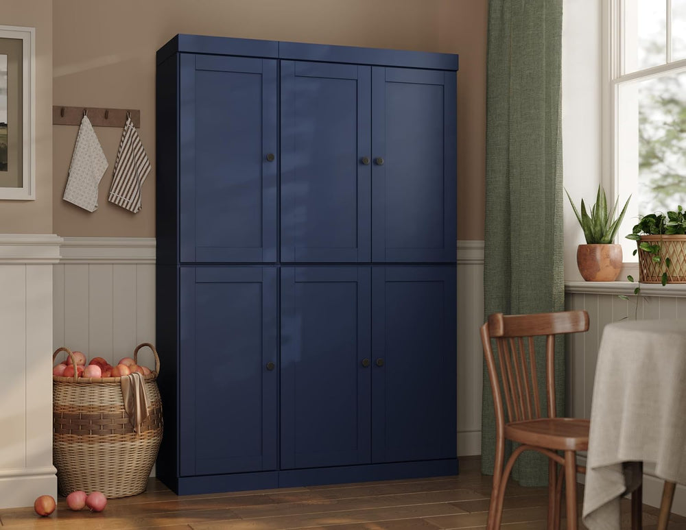 Palace Imports Solid Wood Kitchen Pantry Cabinet - 71.5" H x 48.5"W...