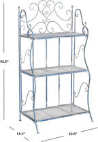 Safavieh Outdoor Collection Torus Antique Blue 3-Tier Shelf (Fully Assembled)