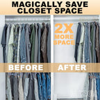 MIZGI Premium Clear Hangers with Gold Glitter (50-Pack) - Heavy-Duty Acrylic Suit Hangers with Gold Hooks - No Shoulder Bump Space Saving Clothes Hangers for Jackets, Coats, Dresses
