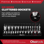Magnetic Socket Holder in 3 Rows by Olsa Tools