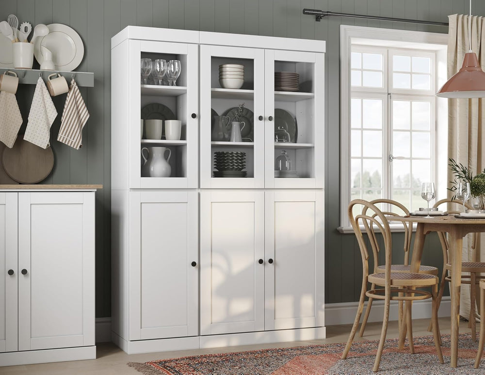 Palace Imports 100% Solid Wood 48.5"" Pantry Cabinet with Shaker, C...