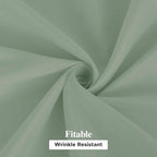 Fitable 6 Pack Sage Green Round Tablecloths - 120 Inches in Diameter | Wrinkle & Stain Resistant, Washable Polyester Fabric, For Wedding Party Banquet Formal Events Fall Thanksgiving Harvest