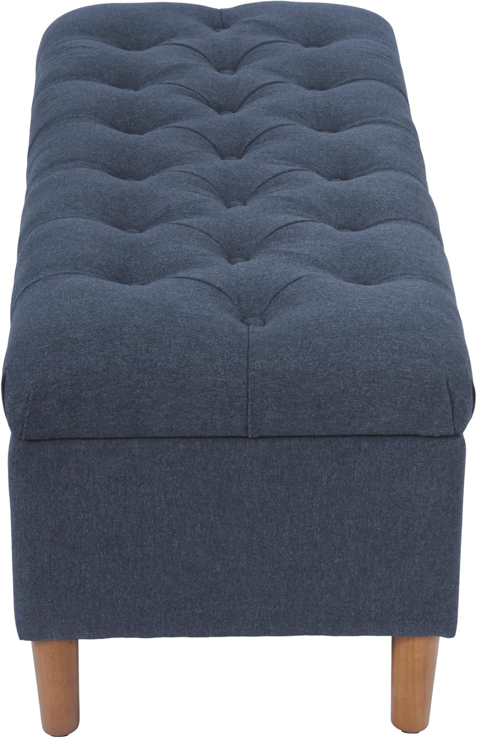 Homepop Home Decor | Tufted Ainsley Button Storage Ottoman Bench with Hinged ...
