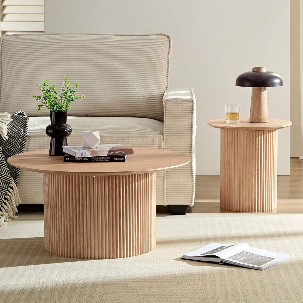17.71 inch Round Side Table Circle Small Accent Table for Living Room Circle ...