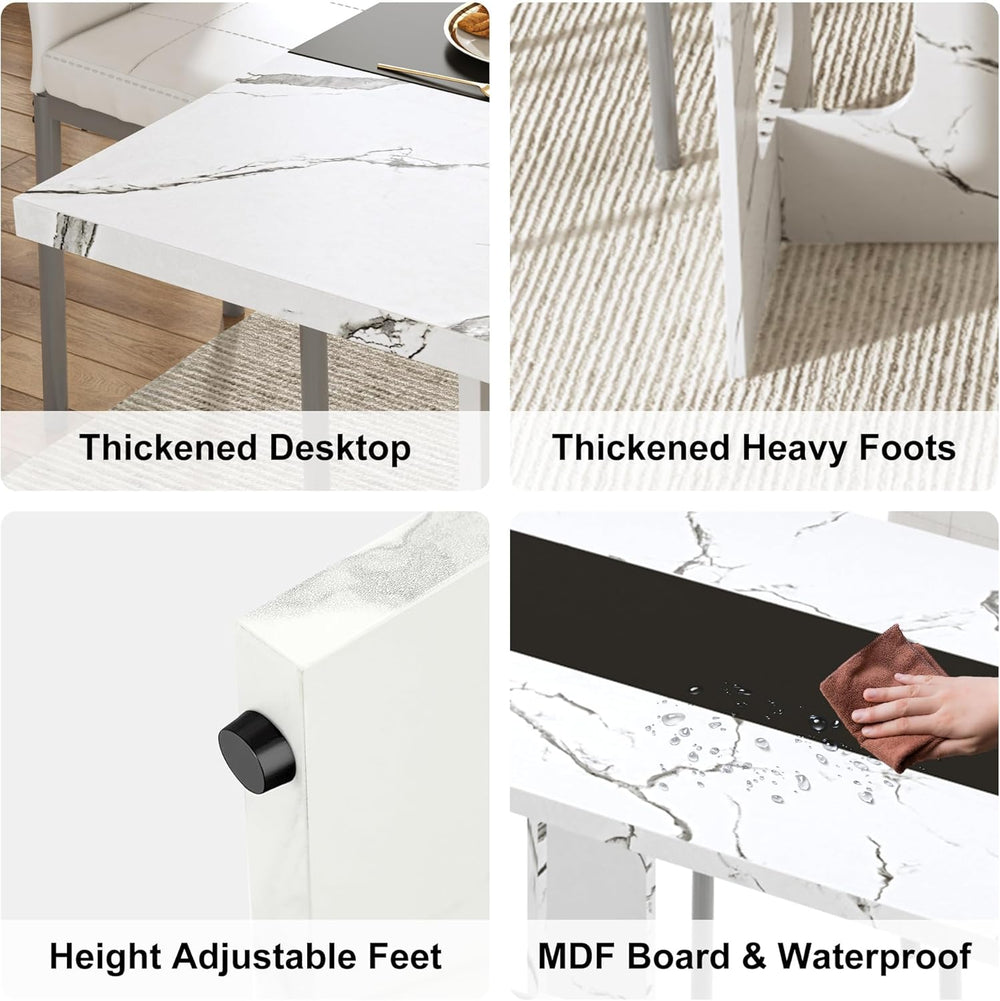 St.Mandyu 71 Inch Rectangle Dining Table for 4-8 People, Long Kitchen Dinner ...