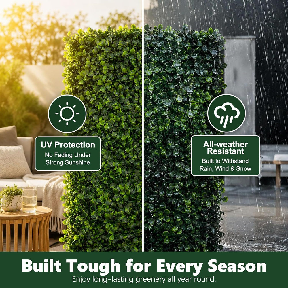 Artificial Grass wall Panel 12P 10x10 Boxwood Greenery Backdrop