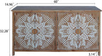 Vintage Rustic Accent Cabinet with 4 Doors, Modern Pantry Cabinet, for Entryway Living Dining Room Bedroom,for Kitchen Home