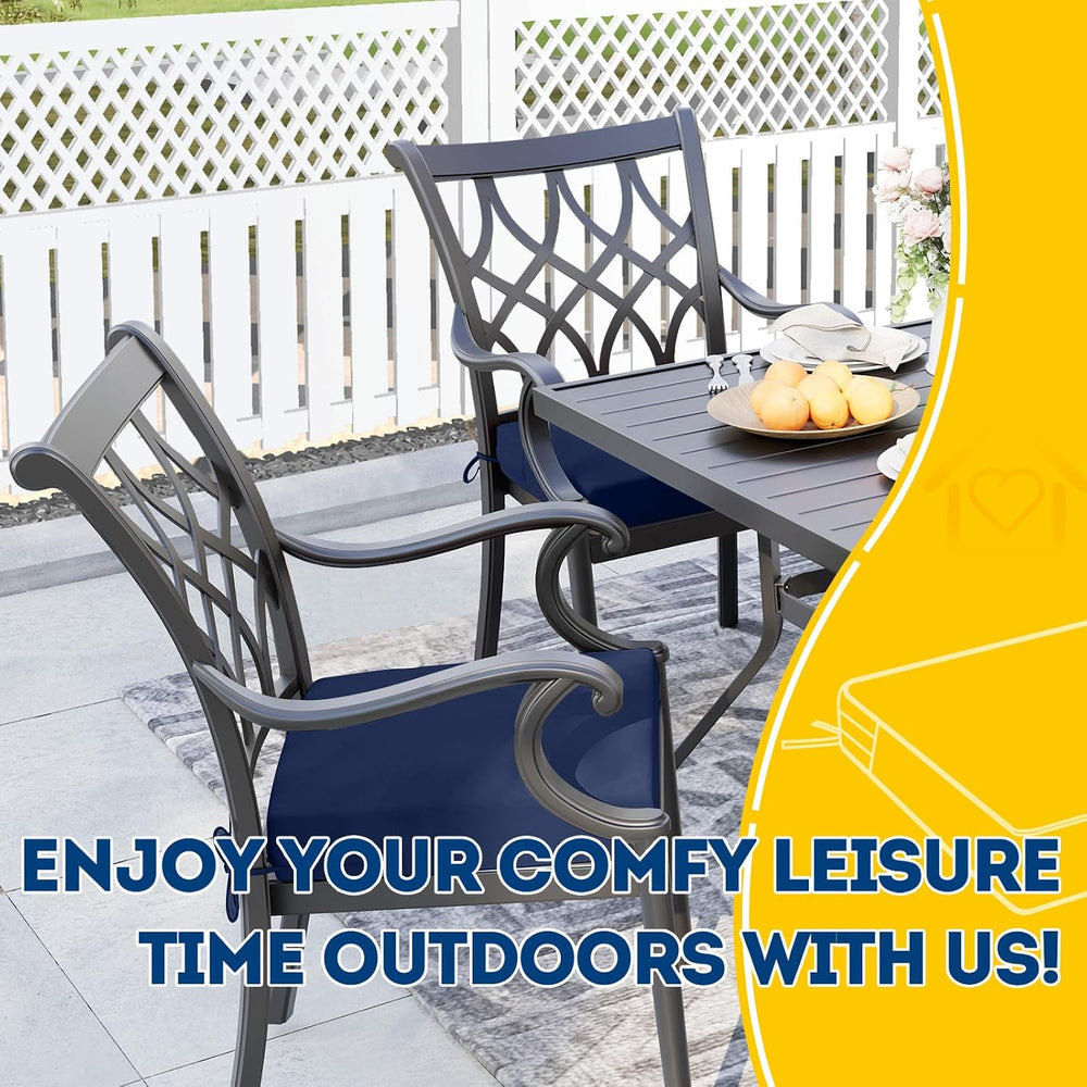 AAAAAcessories Outdoor Chair Cushions, 22 x 22 x 3 inches, Set of 2