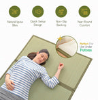 MIINA Japanese Traditional Tatami Mat, Igusa (Rush Grass) Floor Mattress, Futon, 55"x78" (Full, Natural)