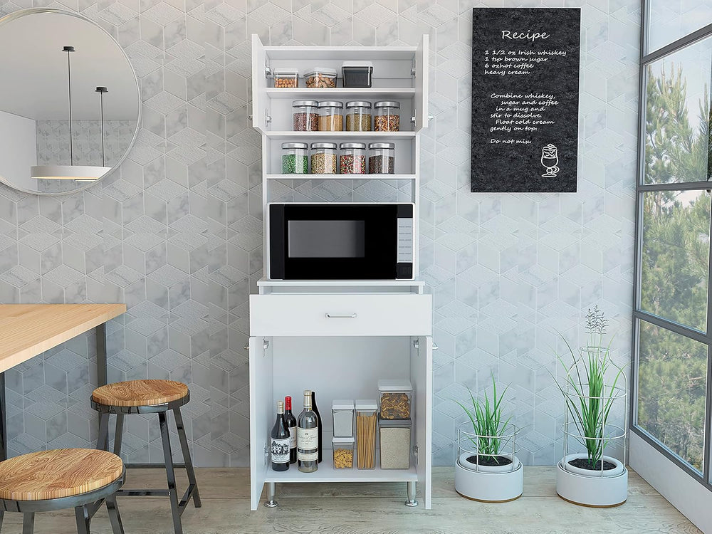 23.6" D*13.9" W*66.5" H Kitchen Pantry with 19.9" Drawer,...