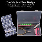 Guyuyii 56 Slots Diamond Painting Storage - 2 Pack 28 Grids diamond art organizer for Bead Storage, Craft Supply, Small Item, and Jewelry Organization