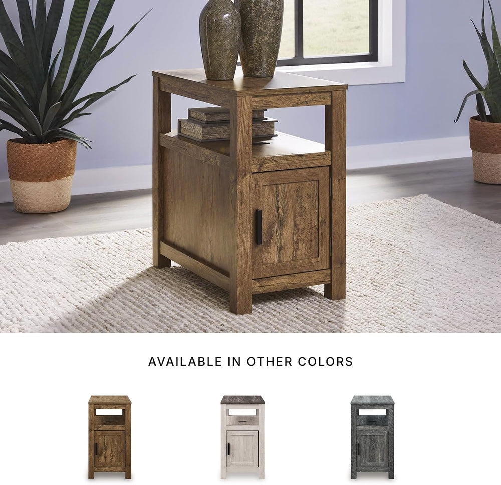 Signature Design by Ashley Fendenmore Farmhouse Chairside End Table with Stor...