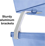 Acrimet Facility 2 Tier Letter Tray, Side Load, Letter Size/A4, Desktop File Organizer, Plastic (Clear Blue Color)