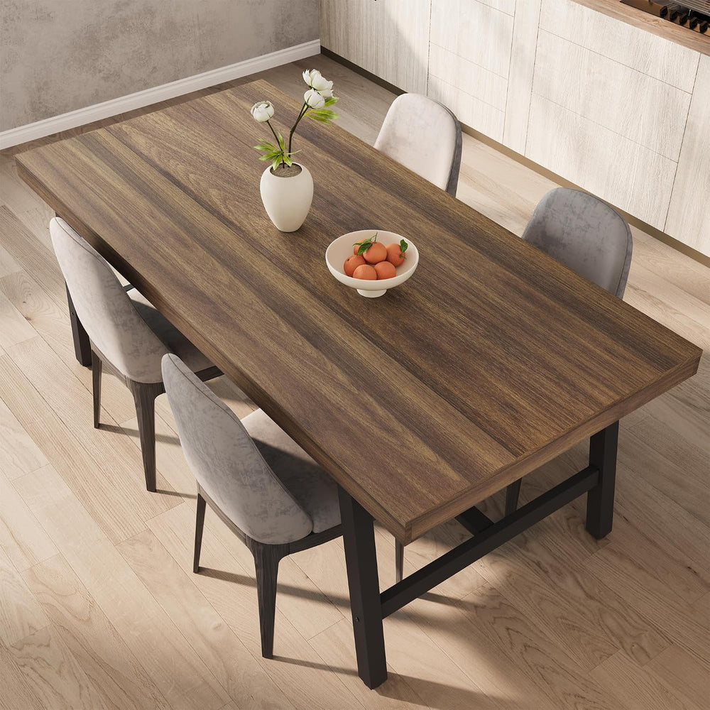 GarveeHome Industrial Dining Table for 6-8, 70.87" Heavy Duty Rectangula...