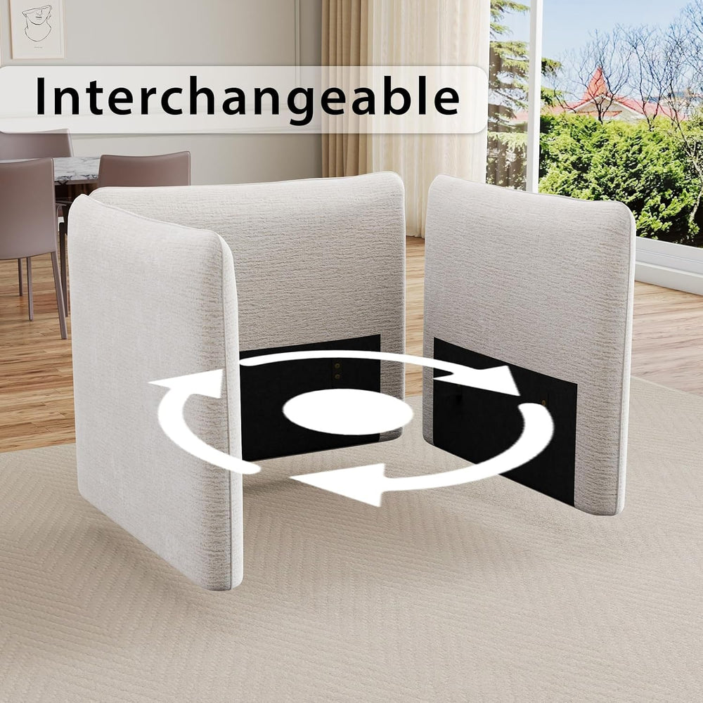 DreamDashio Chenille Armrest/Backrest Adjustable Angle for Modular Sectioanl ...