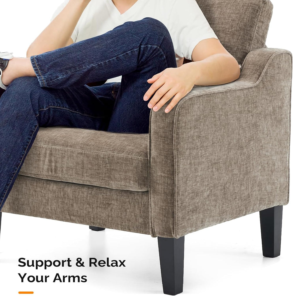 VINGLI Accent Chairs Set of 2, Modern Traditional Armchair for Living Room | ...