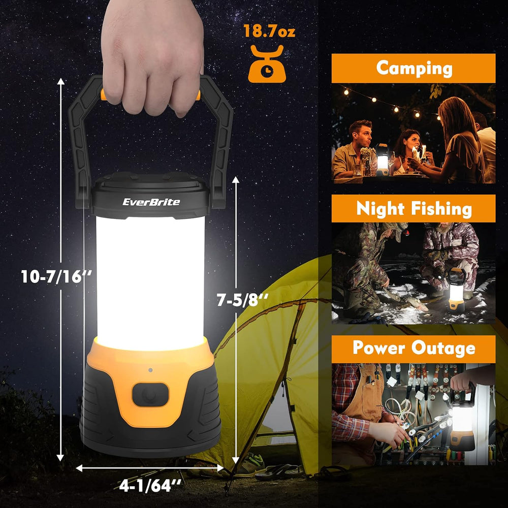 EverBrite 1000 Lumens Rechargeable LED Camping Lantern with Memory Function
