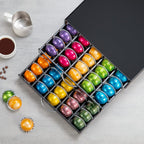 ZCDCP 2-Tier 100-Capacity Vertuo Pod Organizer for Nespresso - Space-Saving Coffee Capsule Drawer Storage System for Fits All Vertuo Pods