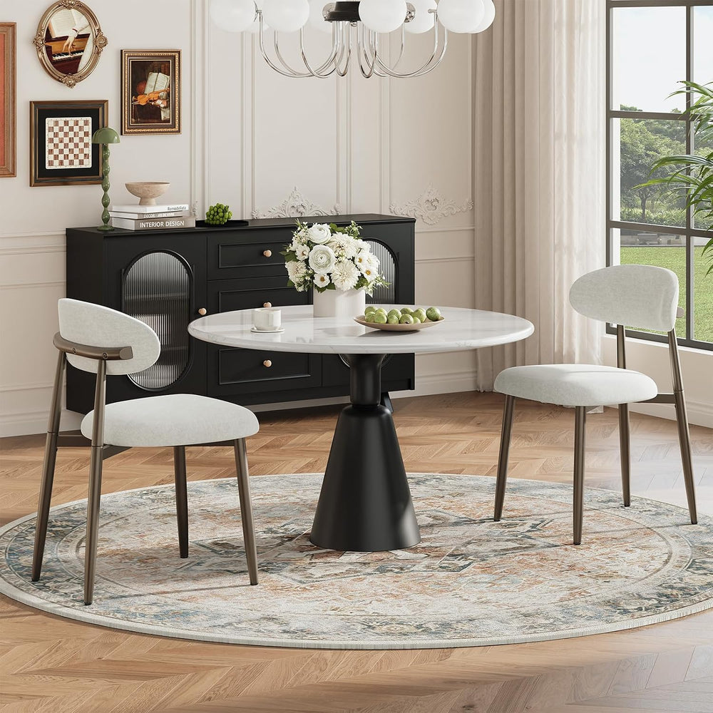 MALOL Dining Chairs Set of 2, Upholstered Kitchen & Dining Room Chairs wi...