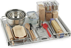 HOLDN’ STORAGE Pull Out Cabinet Organizer, Heavy Duty Caddy w/Lifetime Limited Warranty -30”W x 21”D - Requires At Least 31-1/4” Cabinet Opening, Steel Metal Cabinet Drawers Slide Out, Chrome