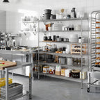 18" Deep x 60" Wide x 74" Height Wire Shelving Kit | 6-Tier | NSF Commercial Storage Rack Unit