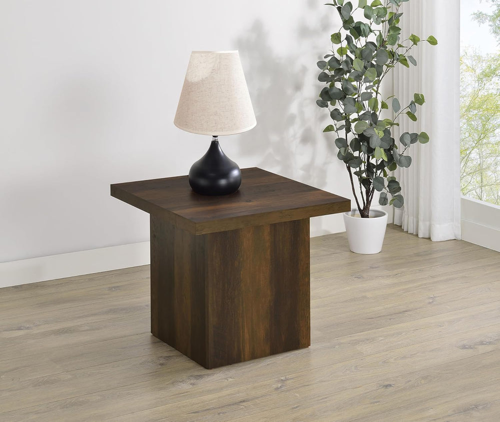 Coaster Home Furnishings - Devar - Wood - Square End Table with Thick Top, Pl...