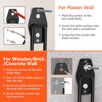Garage Hooks with Anti-Slip Coating,Heavy Duty Wall Mount Storage Hooks for Hanging Bike,Hose,Ladder,Yard,Garden Tools (8 Pack Orange 4.7x2.6 inch)